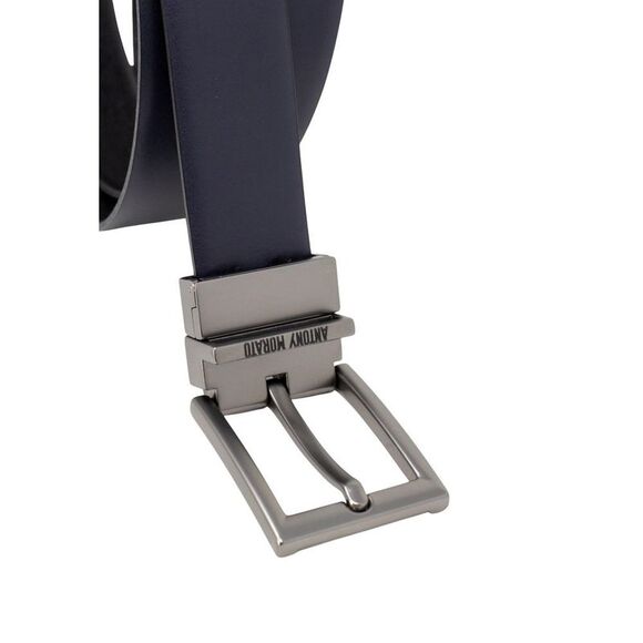 Antony Morato Black Leather Regular Men's Belt
